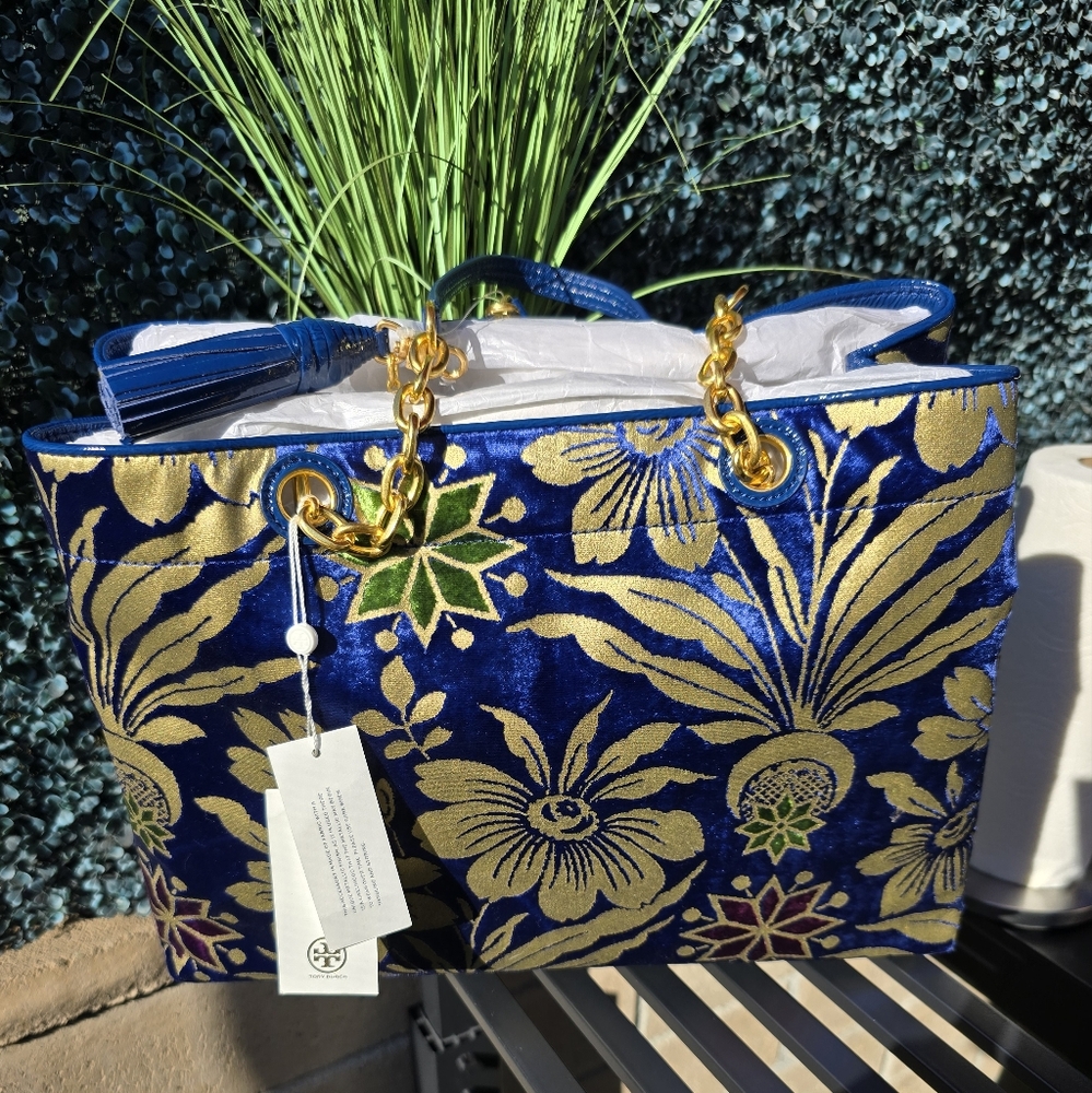 TORY BURCH COSMIC FLORAL TOTE NWT